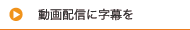 動画に多言語字幕を